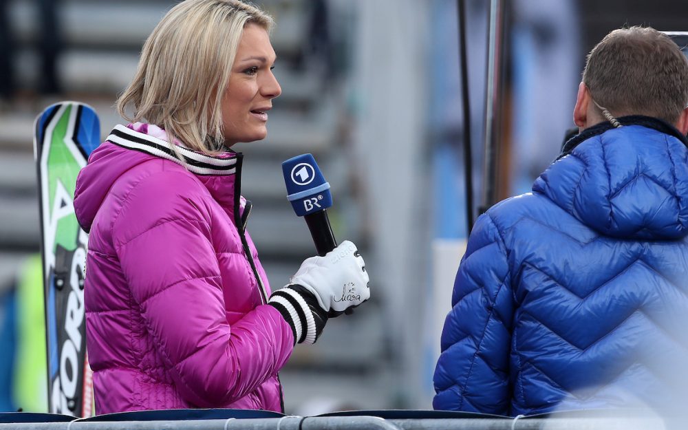 Maria Höfl-Riesch hört als TV-Expertin auf Maria Höfl-Riesch. – Foto: GEPA-Pictrues
