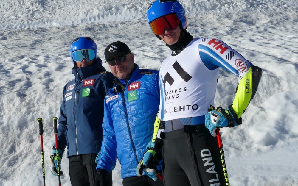 Osi Inglin beendet Ende Saison sein Engagement in Finnland Osi Inglin mit Turo Torvinen (links) und Elian Lehto (rechts). – Foto: zvg