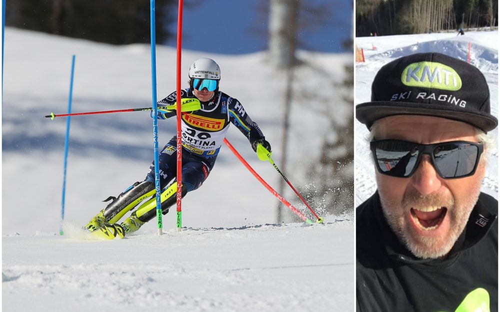 Mika Gustafsson (Bild rechts) übernimmt die schwedische Slalom-Mannschaft rund um Kristoffer Jakobsen (grosses Bild). – Fotos: GEPA pictures / Facebook