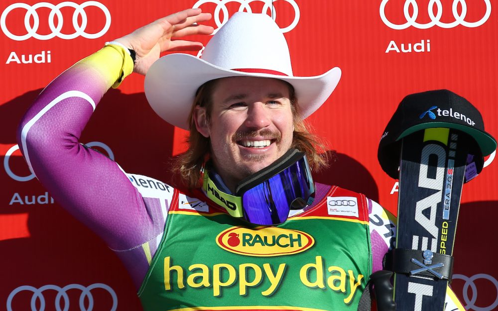 Kjetil Jansrud nach seinem Sieg 2014. – Foto: GEPA pictures