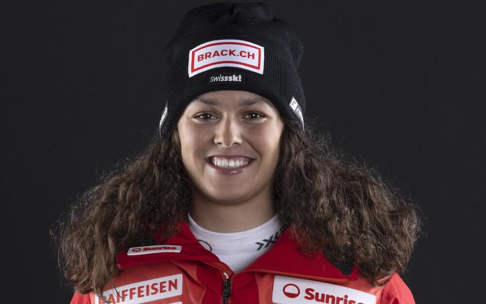 Jasmin Mathis – wenn die Aussicht auf Kuchen schneller macht Jasmin Mathis. – Foto: Swiss Ski