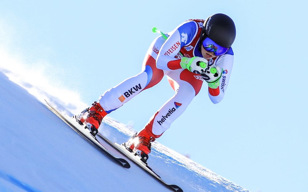 Stephanie Jenal (hier in Val d'Isère) hat den ersten Europacup-Super-G von Zinal gewonnen. – Foto: GEPA pictures