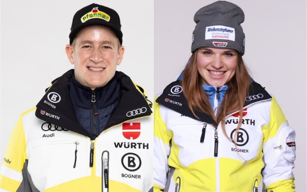 Simon Jocher und Fabiana Dorigo gewinnen die Deutschen Meisterschaften im Super-G. – Fotos: GEPA pictures