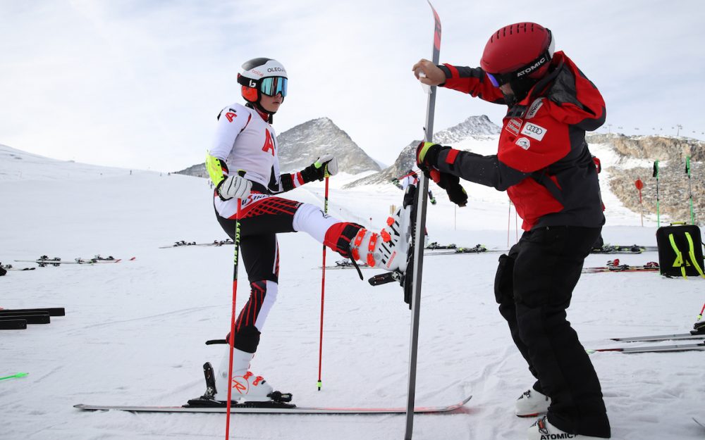 Ein 21er-Kader für das ÖSV-Heimspiel in Sölden Vorletzter Feinschliff für Sölden: Auch Julia Scheib wird für den ÖSV am Start stehen. – Foto: GEPA pictures