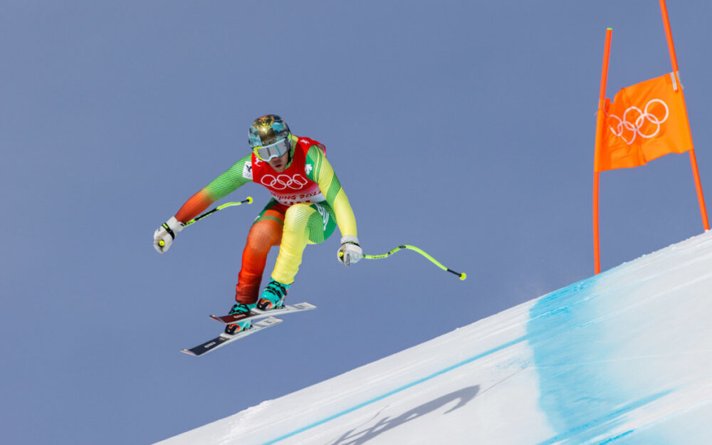 Keine WM – Boliviens Ski-Ass vom Verband kaltgestellt Vergangenheit und ohne Zukunft unter dem Dach der FIS: Simon Breitfuss-Kammerlander im Einsatz bei den Olympischen Spielen. – Foto: GEPA pictures