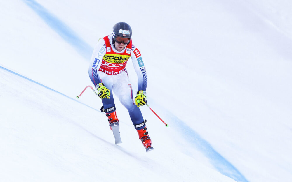 Aleksander Aamodt Kilde auf dem Weg zur Trainingsbestzeit. – Foto: GEPA pictures