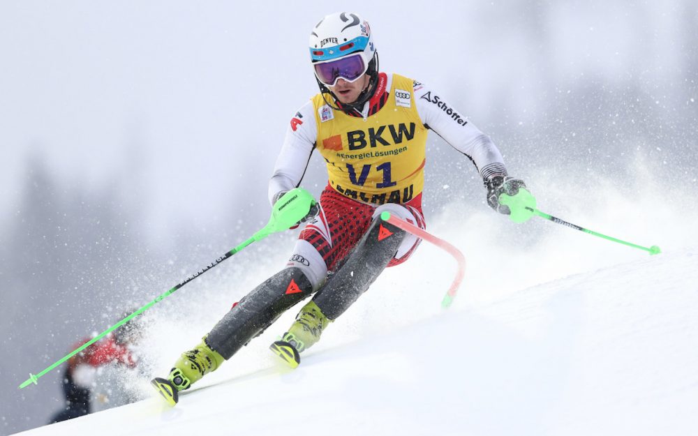 Ein Österreicher gewinnt die US-Meisterschaft im Riesenslalom Tobias Kogler, hier beim Einsatz als Vorfahrer des Weltcup-Slaloms in der Flachau. – Foto: GEPA pictures