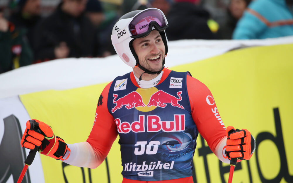 Marco Kohler (hier nach seinem Einsatz in Kitzbühel) hat gut Lachen. – Foto: GEPA pictures