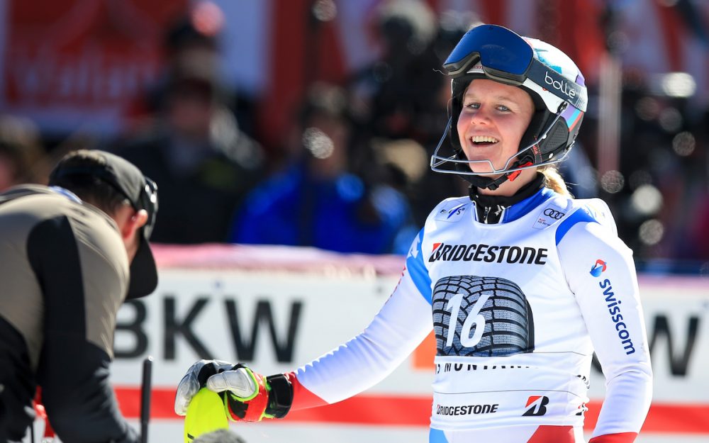 Rahel Kopp setzt auf neues Material Grund zur Freude bei Rahel Kopp. – Foto: GEPA pictures