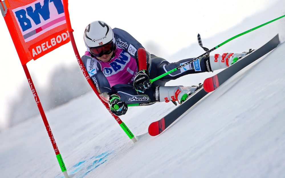 Er war in Ziel der Schnellste: Henrik Kristoffersen. – Foto: GEPA pictures