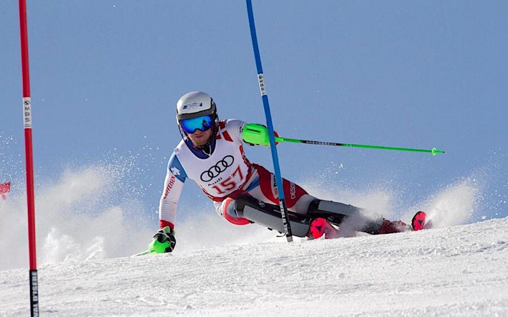 Lars Kuonen in Slalom-Action. – Foto: zvg/Kuonen