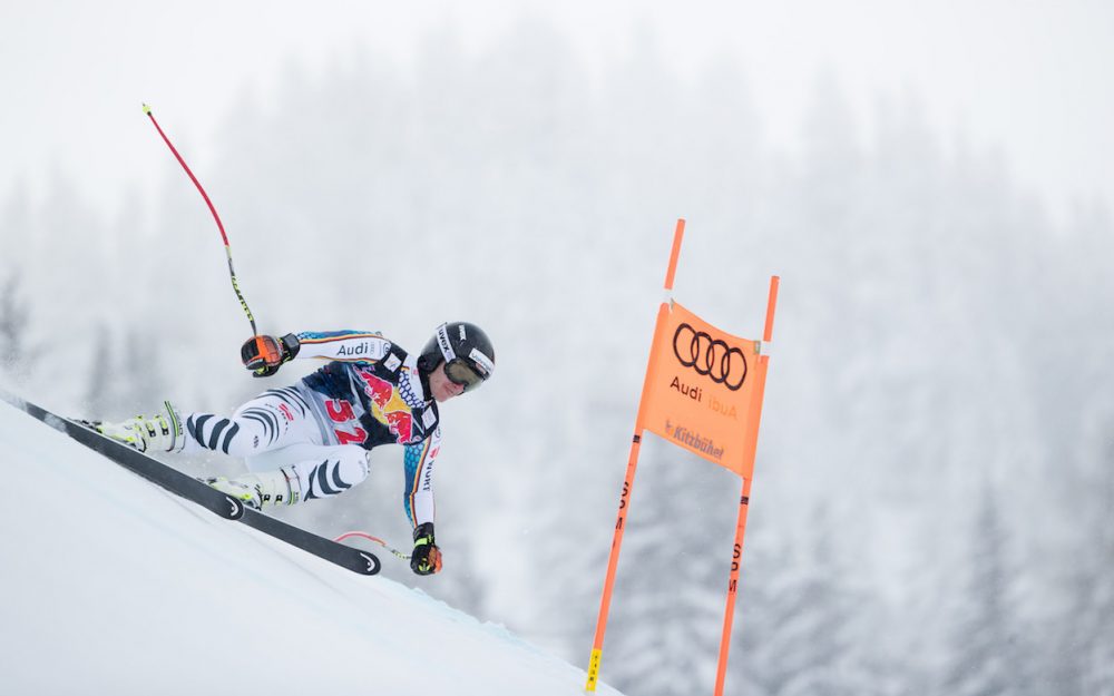 Heiner Längst beim Europacup-Rennen auf der Streif. – Foto: GEPA pictures