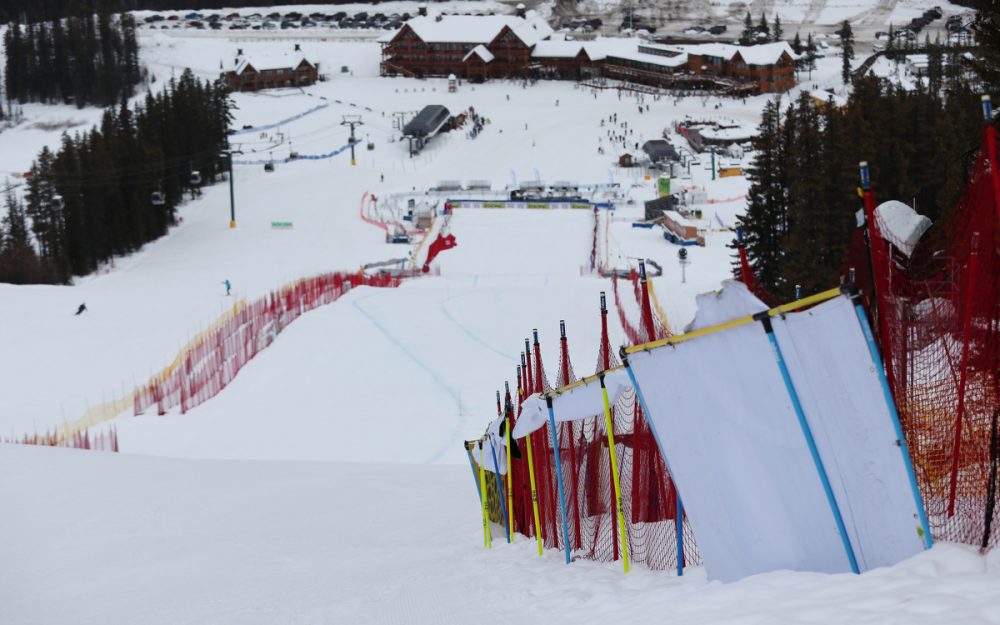 Auch das für heute Donnerstag geplant gewesene Abfahrtstraining in Lake Louise kann nicht stattfinden. – Foto: GEPA pictures