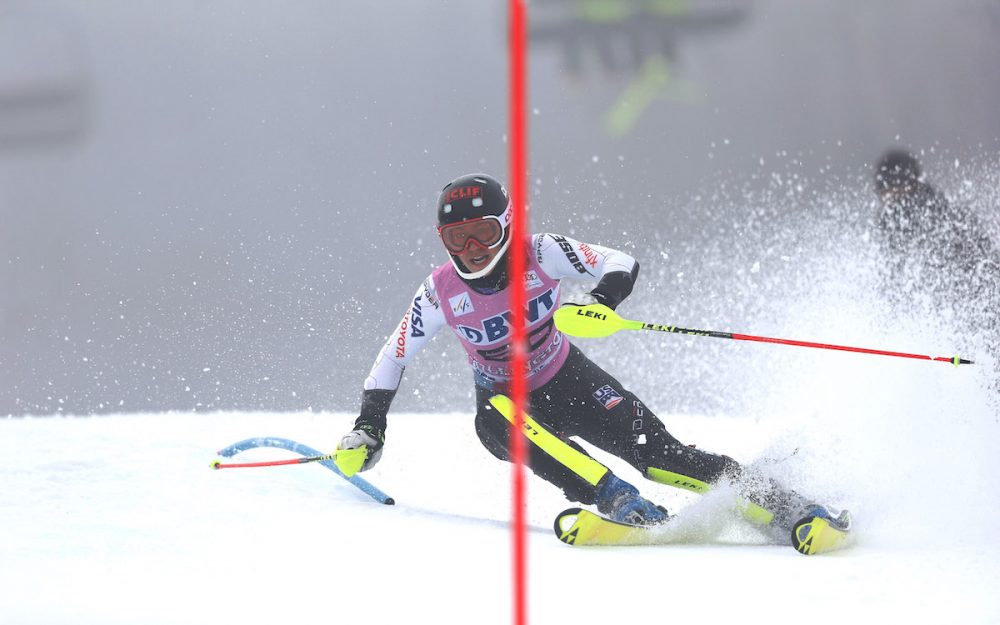 Lila Lapanja hat auch den zweiten NorAm-Slalom von Copper Mountain gewonnen. – Foto: GEPA pictures
