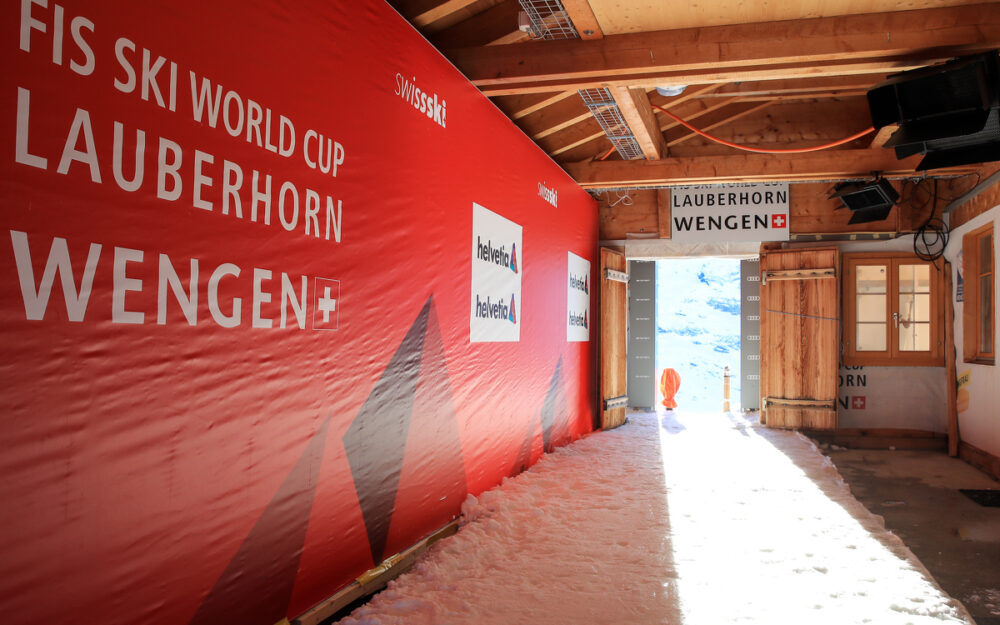 Der Hundschopf wird Teil des Lauberhorn-Super-G sein Das Starthaus der Lauberhornrennen. – Foto: GEPA pictures