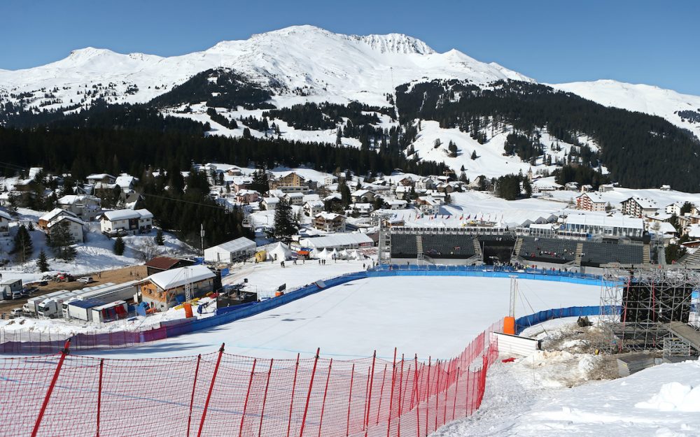 Der Zielraum in der Lenzerheide wird im März 2021 ohne Zuschauer bleiben. – Foto: GEPA pictures