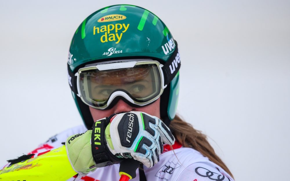 Wie reagiert der Skipool auf den „Fall Liensberger“? Nur wenige happy Day brachte die jüngere Vergangenheit für Katharina Liensberger. – Foto: GEPA pictures