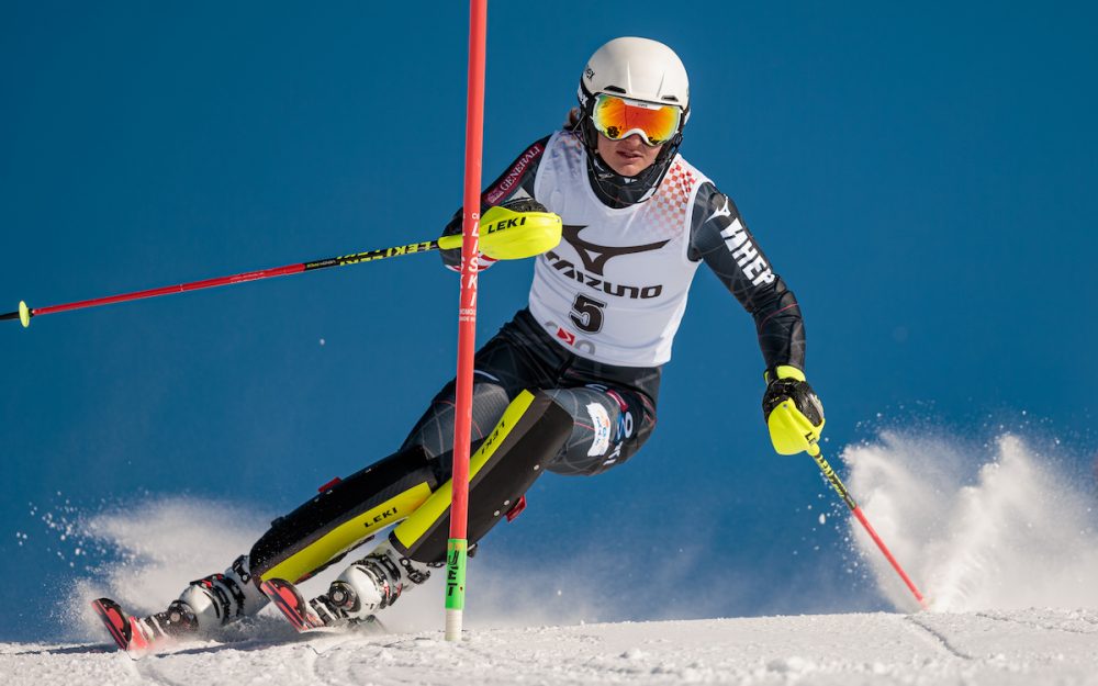 Zrinka Ljutic gewinnt ihr erstes Europacup-Rennen an ihrem 17. Geburtstag. – Foto: zvg