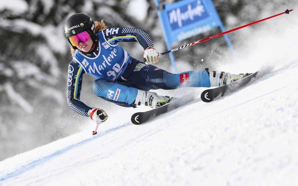 Hilma Loevblom gewinnt in Berchtesgaden ihr erstes Europacup-Rennen. – Foto: GEPA pictures