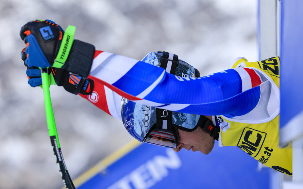 EC: Französischer Doppelsieg beim Super-G in Saalbach Florian Loriot. – Foto: GEPA pictures
