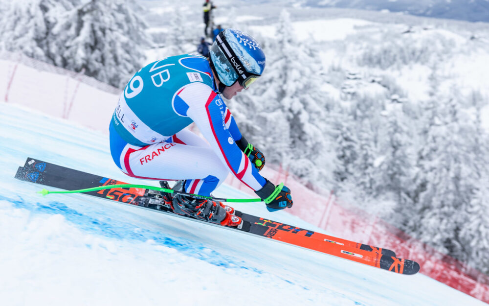 Florian Loriot (hier beim Weltcup in Kvitfjell) gewinnt auch den zweiten EC-Super-G von Sella Nevea. – Foto: GEPA pictures