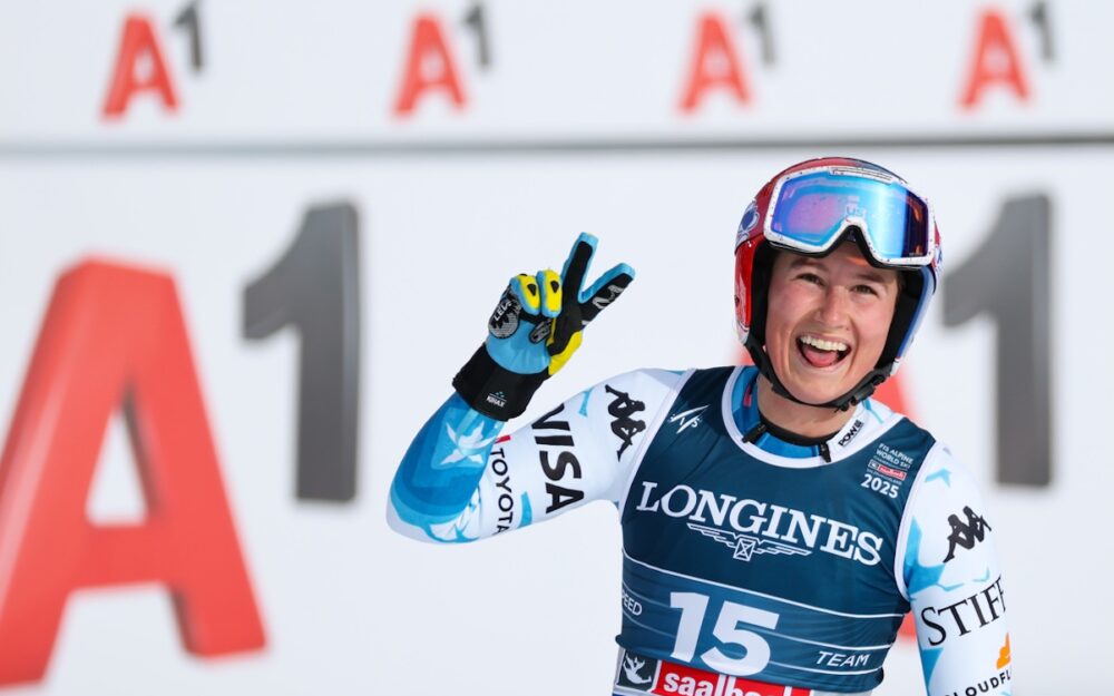Ski-WM: Schweizerinnen liegen im Kampf um die Medaillen zurück Lauren Macuga lieferte die schnellste Abfahrt im Kombi-Wettbewerb ab. – Foto: GEPA pictures