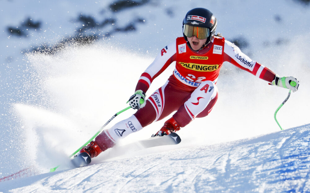 Sabrina Maier – hier bei ihrem Auftritt im Weltcup-Rennen von Zauchensee (Januar 2022). – Foto: GEPA pictures