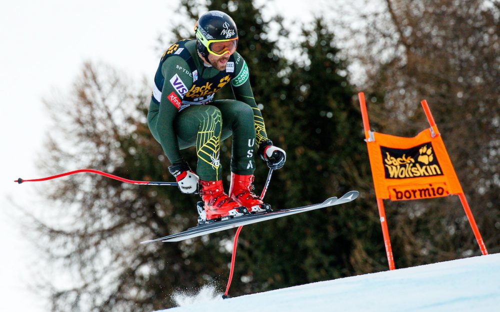 Wiley Maples letzter Auftritt im Weltcup bei der ersten Abfahrt in Bormio (Dezember 2019). – Foto: GEPA pictures