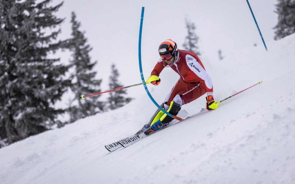 Michael Matt ist künftig auf Augment-Skiern und wieder in Lange-Schuhen unterwegs. – Fotos: Michael Gössinger
