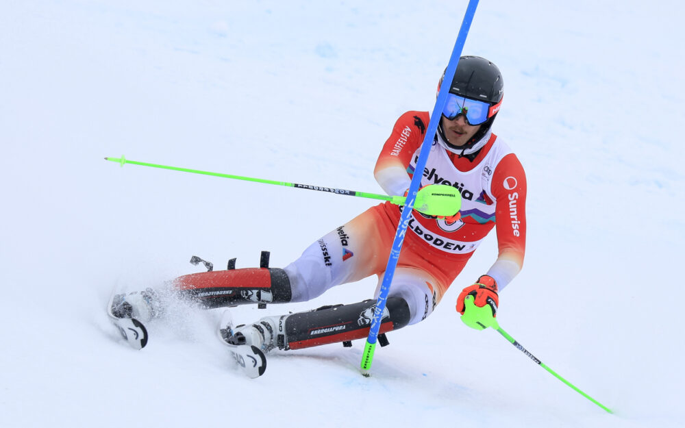 Matthias Iten in Adelboden. – Foto: GEPA pictures