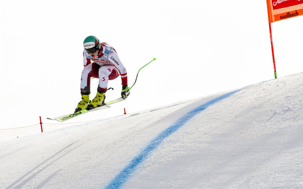Maximilian Lahnsteiner – Weltcup-Debut beim Heimrennen Maximilian Lahnsteiner beim Training in Saalbach-Hinterglemm. – Foto: GEPA pictures