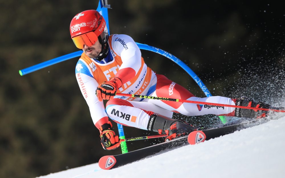 Loic Meillard fährt an den Schweizer Meisterschaften im Riesenslalom zu Gold. – Foto: GEPA pictures