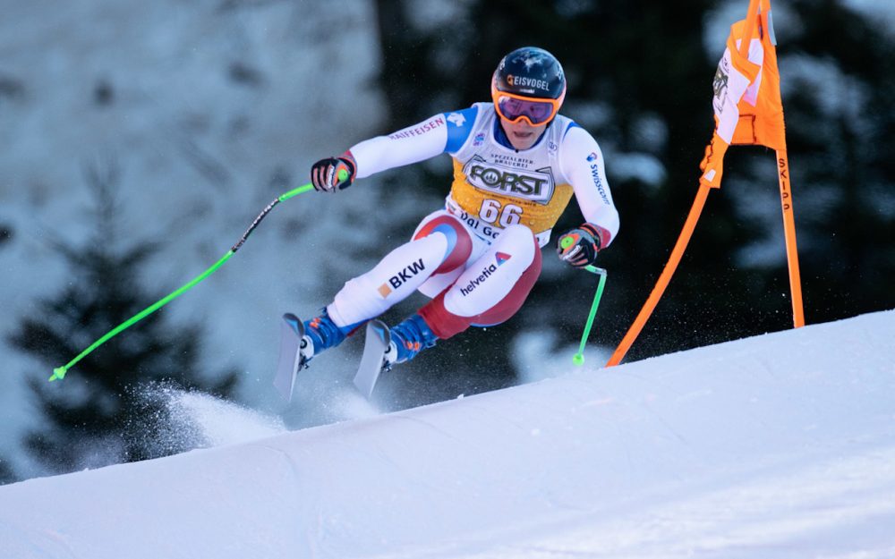 EC: Josua Mettler Bester eines starken Schweizer Teams Josua Mettler fährt in Kvitfjell auf Platz 2. – Foto: GEPA pictures