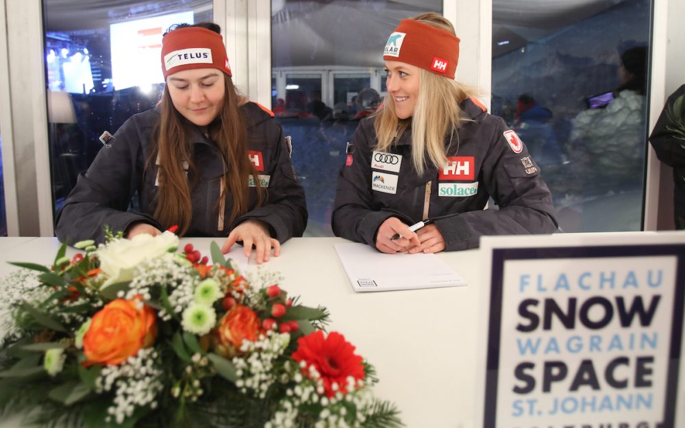 Laurence St-Germain und Erin Mielzynski sind an der WM in Are dabei. – Foto:GEPA pictures