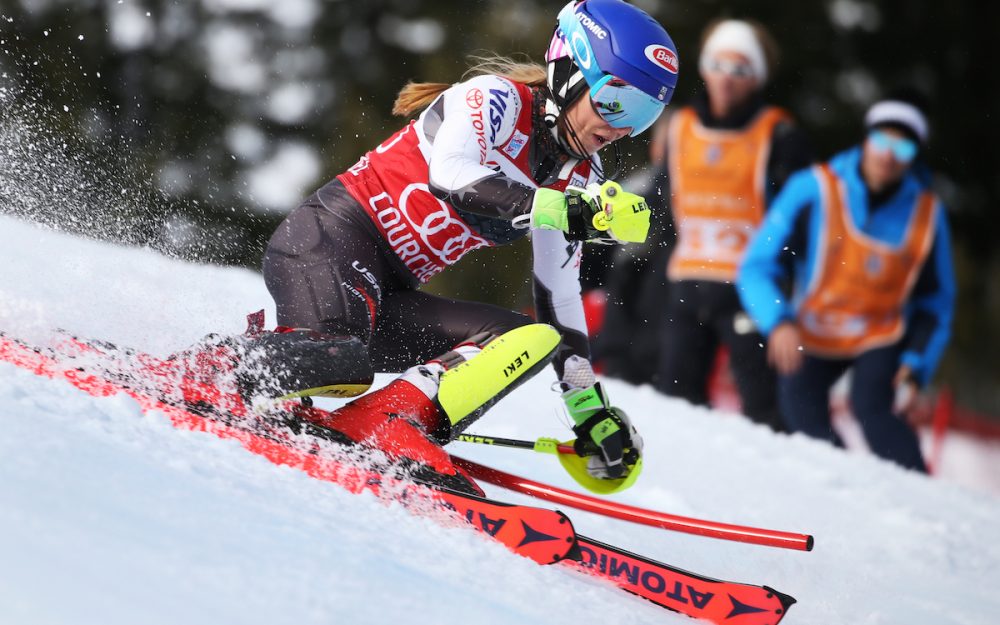 Unterwegs zum 50. Sieg im Weltcup: Mikaela Shiffrin. – Foto: GEPA pictures