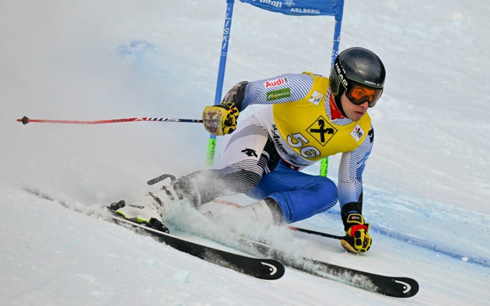 University Games: Ander Mintegui (ESP) und Louison Accmabray mit Super-G-Gold Ander Mintegui. – Foto: GEPA pictures