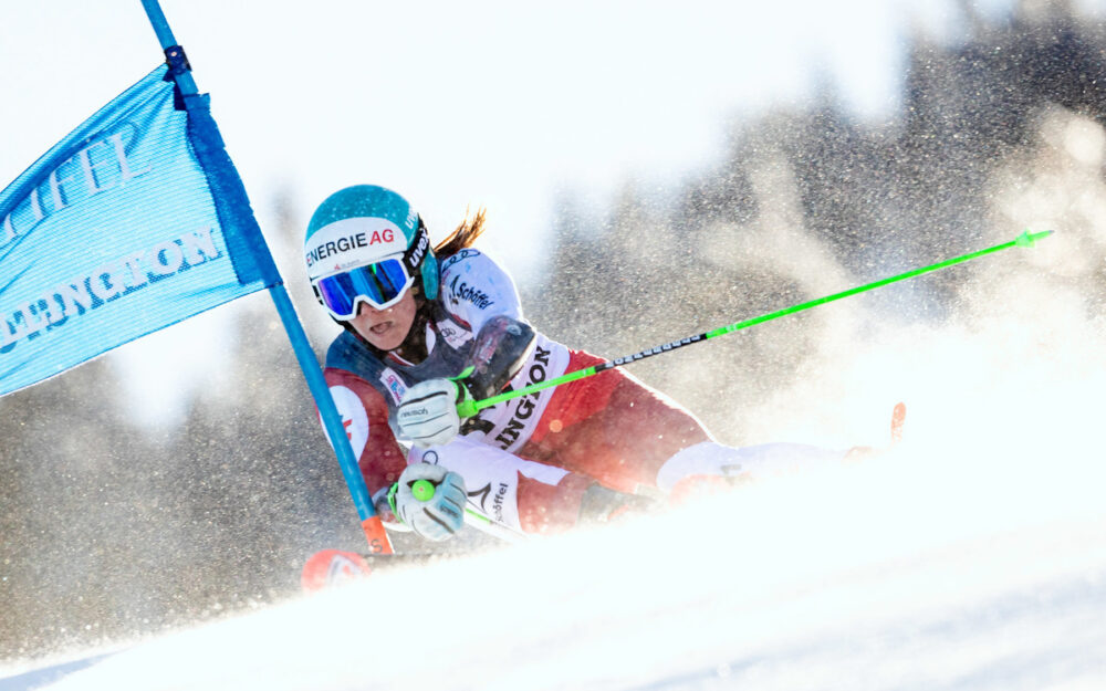 Österreichische Riesenslalom-Spezialistin sagt servus Elisa Mörzinger. – Foto: GEPA pictures