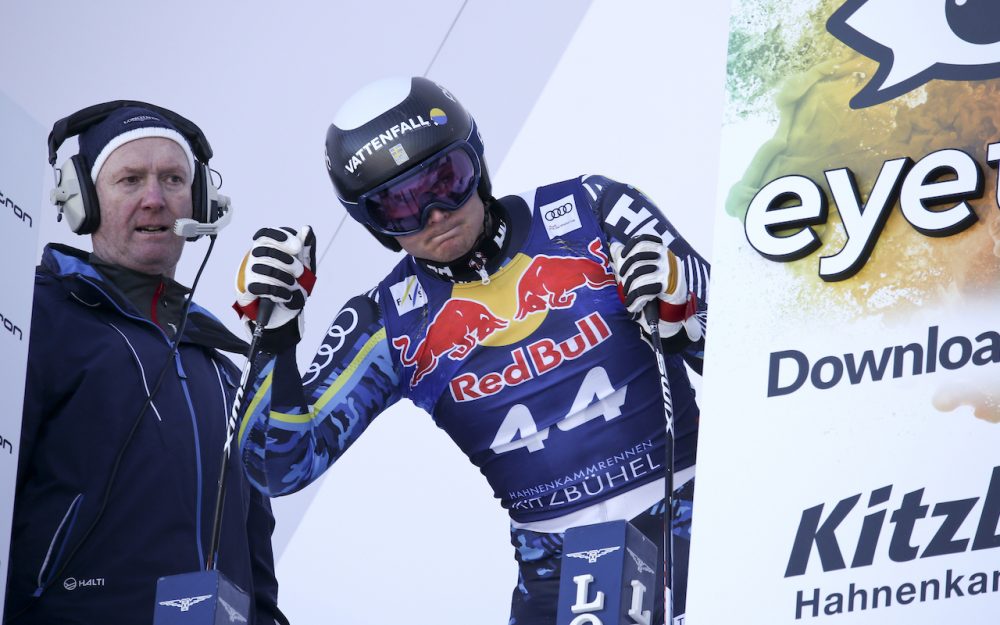 Felix Monsen beim Start zum 1. Training in Kitzbühel. – Foto: GEPA pictures