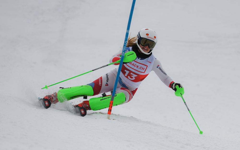 SM-Gold für Norina Mooser und Sarah Zoller Norina Mooser in Action. – Foto: rk-photographie.ch