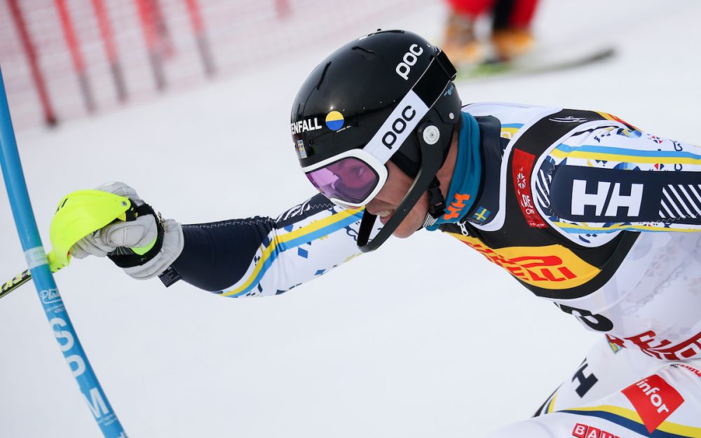 Der Slalomolympiasieger fährt weiter Andre Myhrer in Action. – Fotos: GEPA pictures