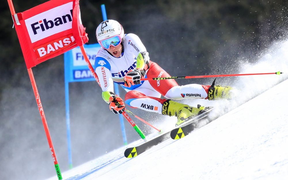 Tanguy Nef wird mit dem Riesenslalom von Sölden in die neue Saison starten. – Foto: GEPA pictures