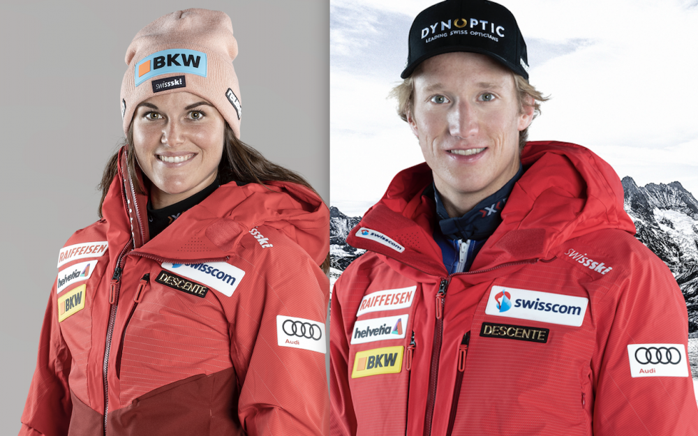 Elena Stoffel und Tanguy Nef – beide Mitglieder des Swiss-Ski-A-Kaders – sind an der Universiade mit dabei. – Fotos: Swiss Ski
