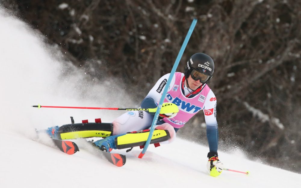 Clement Noel in Wengen auf dem Weg zur Bestzeit. – Foto: GEPA pictures