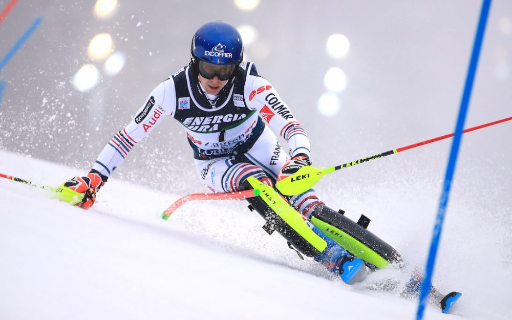 Clement Noel auf dem Weg zur Bestzeit im 1. Lauf von Zagreb. – Foto: GEPA pictures