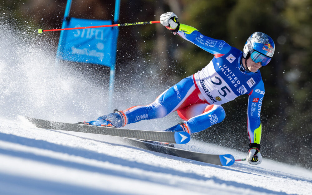 Clement Noel wird nur als Zuschauer in Sölden sein Clement Noel (hier beim Riesenslalom am Weltcup-Final in Sun Valley). – Foto: GEPA pictures