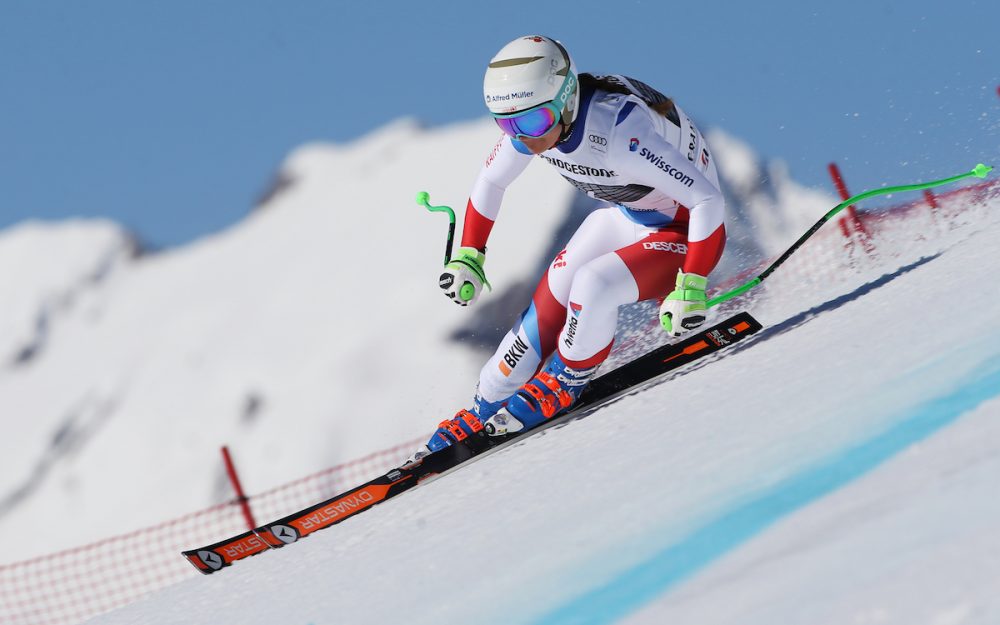 EC: Priska Nufer gewinnt die Abfahrtsderniere Priska Nufer. – Foto: GEPA pictures