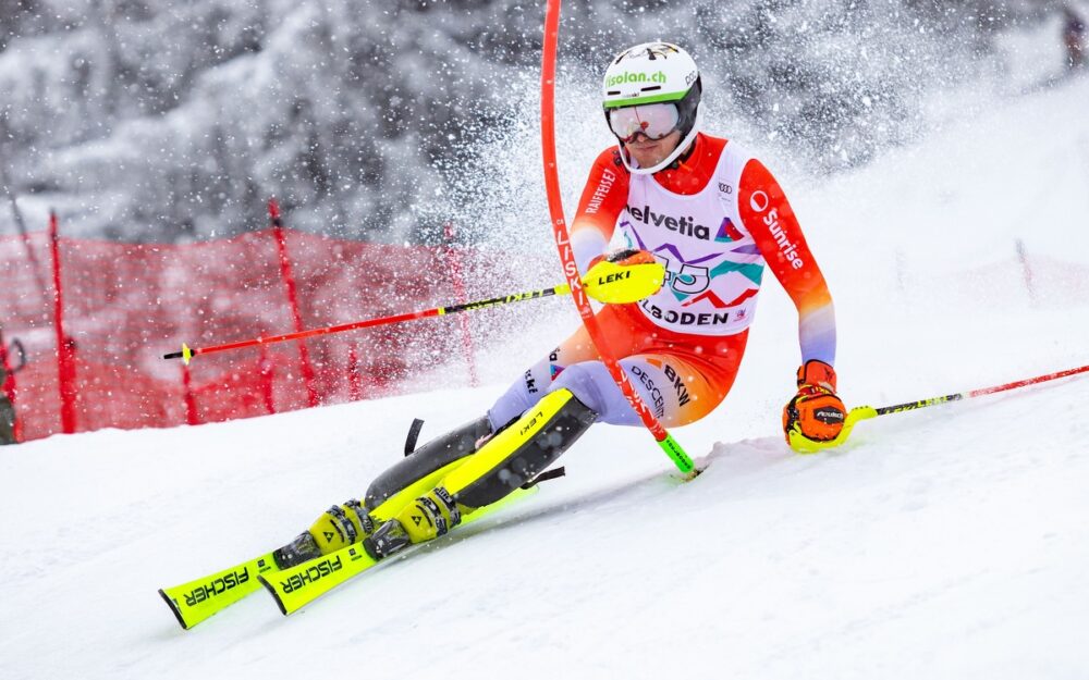 Noel von Grünigen beendet seine Laufbahn als Skirennfahrer Noel von Grünigen. – Foto: GEPA pictures