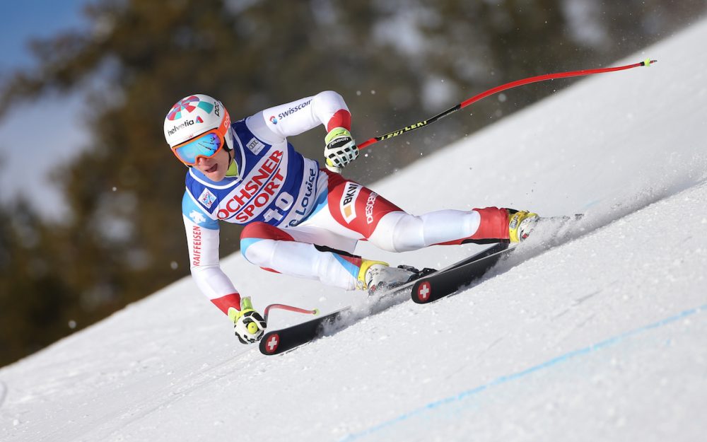 Marco Odermatt wird mit Startnummer 44 zur Abfahrt von Lake Louise starten. – Foto: GEPA pictures