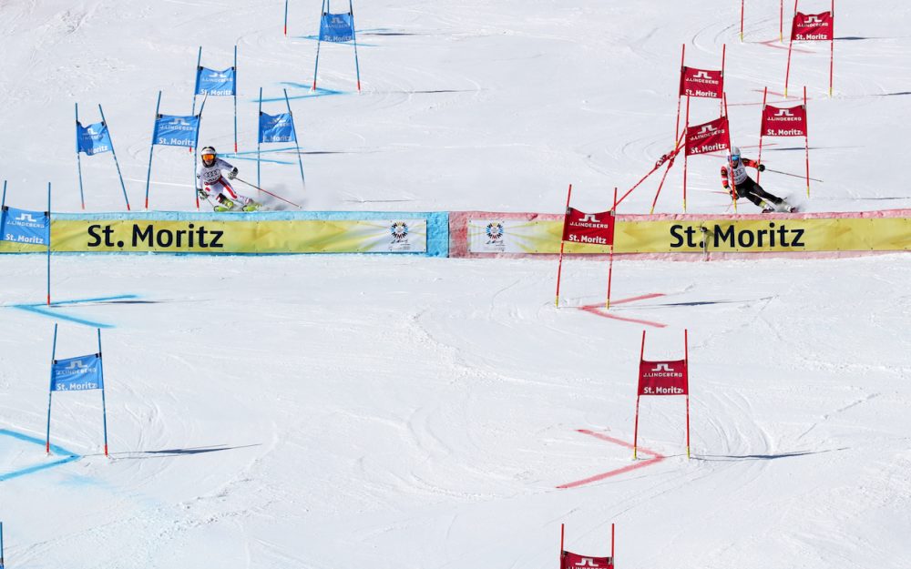 Ein 14er-Team für das Heimspiel in St. Moritz Ein ähnliches Bild wie beim Team-Event im Rahmen der Ski-WM 2017 wird es in St. Moritz am 9. Dezember wieder geben. – Foto: GEPA pictures