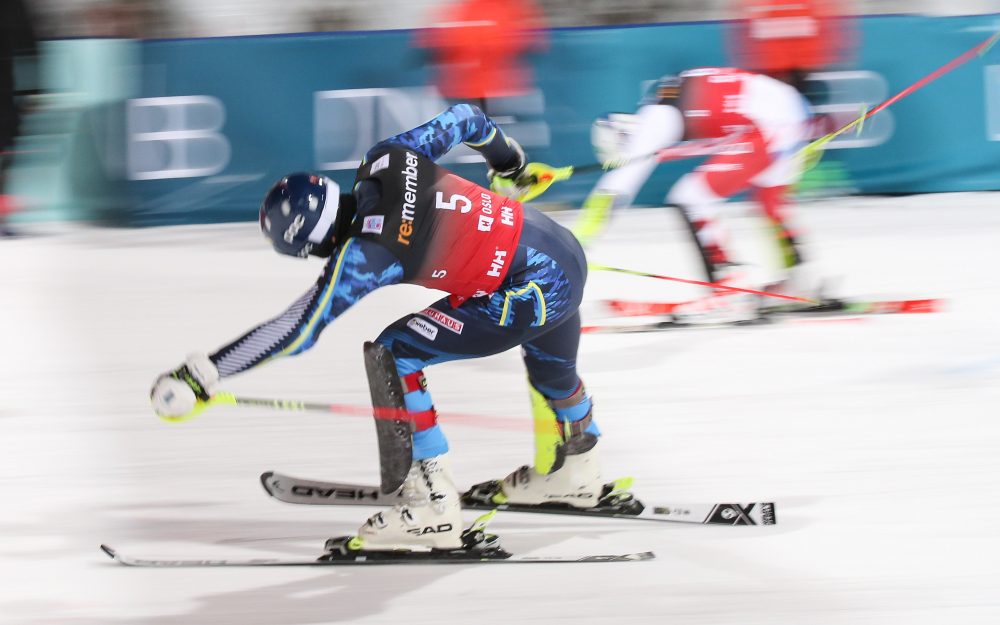 Die Startnummer 1 für die Schnellsten Spektakel Parallel-Rennen. – Foto: GEPA pictures